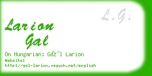 larion gal business card